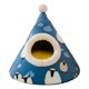 thumbnail image 1 of Gato de peluche, casa de invierno, cama acogedora para dormir para mascotas, perrera para gatos, cama para mascotas, tienda de campaña para perros, Cordero Sunnimix Casa de cama de felpa, 1 of 8