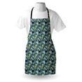 thumbnail image 4 of Jungle Apron, Pattern with Giraffe Leopard Toucan and Tropical Flora Design, Unisex Kitchen Bib with Adjustable Neck for Cooking Gardening, Adult Size, Multicolor, by Ambesonne, 4 of 4