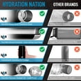 thumbnail image 7 of Hydration Nation Stainless Steel Water Bottle Double Wall Insulated - Midnight Black 17oz, 7 of 7