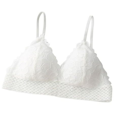 

Women S Lace Triangle Cup Beautiful Back Underwear Thin Style Chest Wrap Chest Wipe No Underwire Gathering Bra