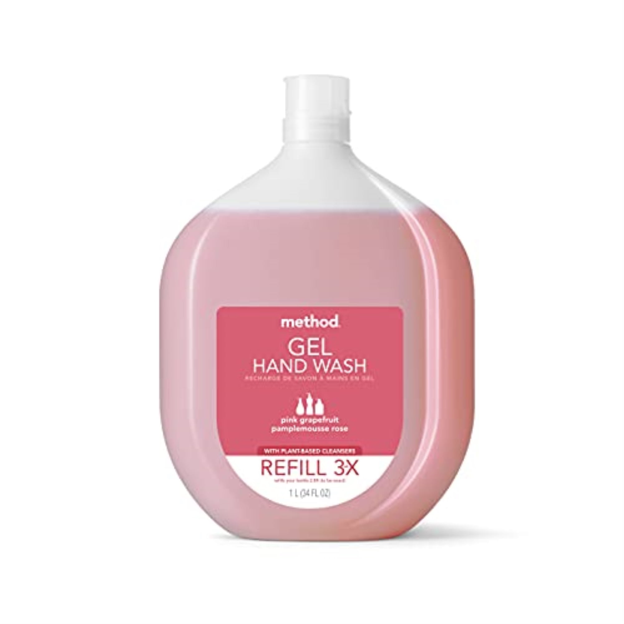 method Pink Grapefruit Hand wash refill gel tub 0.3 gal