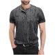 thumbnail image 1 of pstuiky Camisas de vestir de manga corta para hombre, Camisa tipo blusa de manga corta con cuello vuelto y botones de color para hombre camisetas de hombre l, 1 of 6