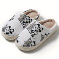 thumbnail image 1 of Mouse Printed Cotton Slippers, Cozy Warm Couple Home Slippers, Unisex, Non-Washable, Spring/Summer/Autumn/Winter, 1 of 6