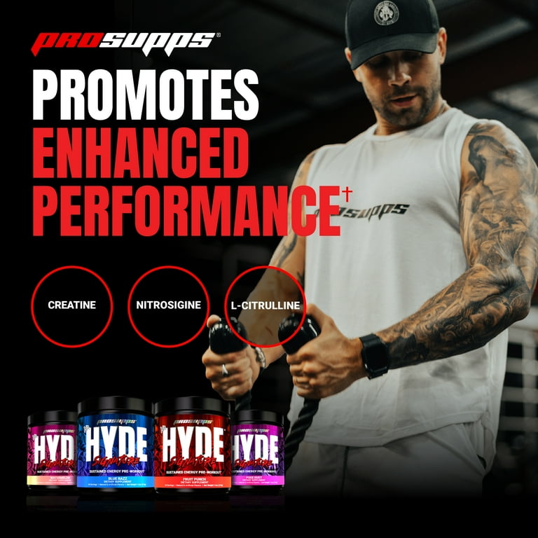 Mr. Hyde Signature Series - Crazy Muscle Pre-Workout Powder, Blue