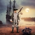 thumbnail image 3 of Underwraps Phantom Ghost Pirate Adult Costume | XXL Male, 3 of 5