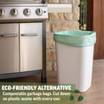thumbnail image 2 of Compostable 10-15 Gallon Garbage Bag, Heavy Duty Eco Friendly Tall Trash Bags, Biodegradable Waste Basket Bin Liner Sack for Kitchen, 60 Count, 2 of 4