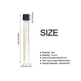 thumbnail image 5 of 10Pcs 5ml Lab Clear Glass Test Tube Round Bottom Graduated with Screw Cap for Scientific Experiments, Party, Decorate The House, Candy Storage, 5 of 7