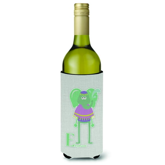Alphabet E for Elephant Wine Bottle Hugger