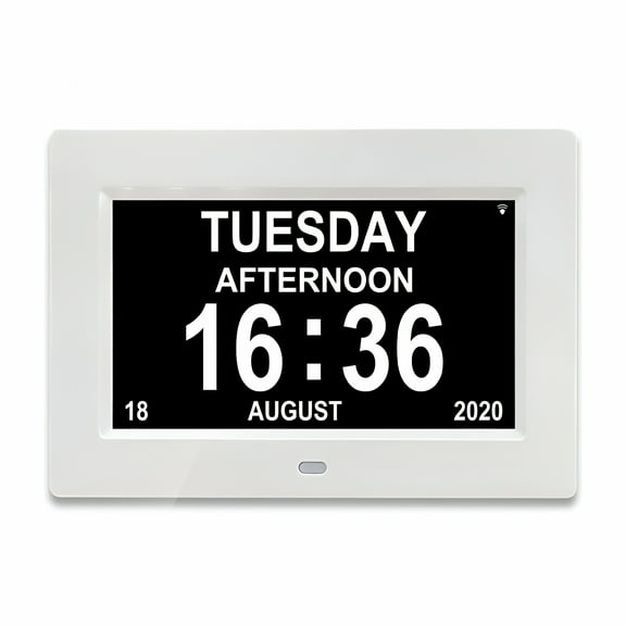 DESIGNICE Clock with Day and Date for Elderly,Clocks for Seniors,Dementia Clock,Digital Calendar Clock