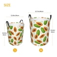 thumbnail image 2 of Large Laundry Basket with Handles - Papaya green polka dots Kids Baby Dirty Clothes Laundry Hamper for Bedroom Aesthetic, 2 of 5