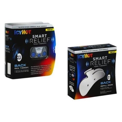 Icy Hot Smart Relief Tens Therapy COMBO Starter Kit + Refill