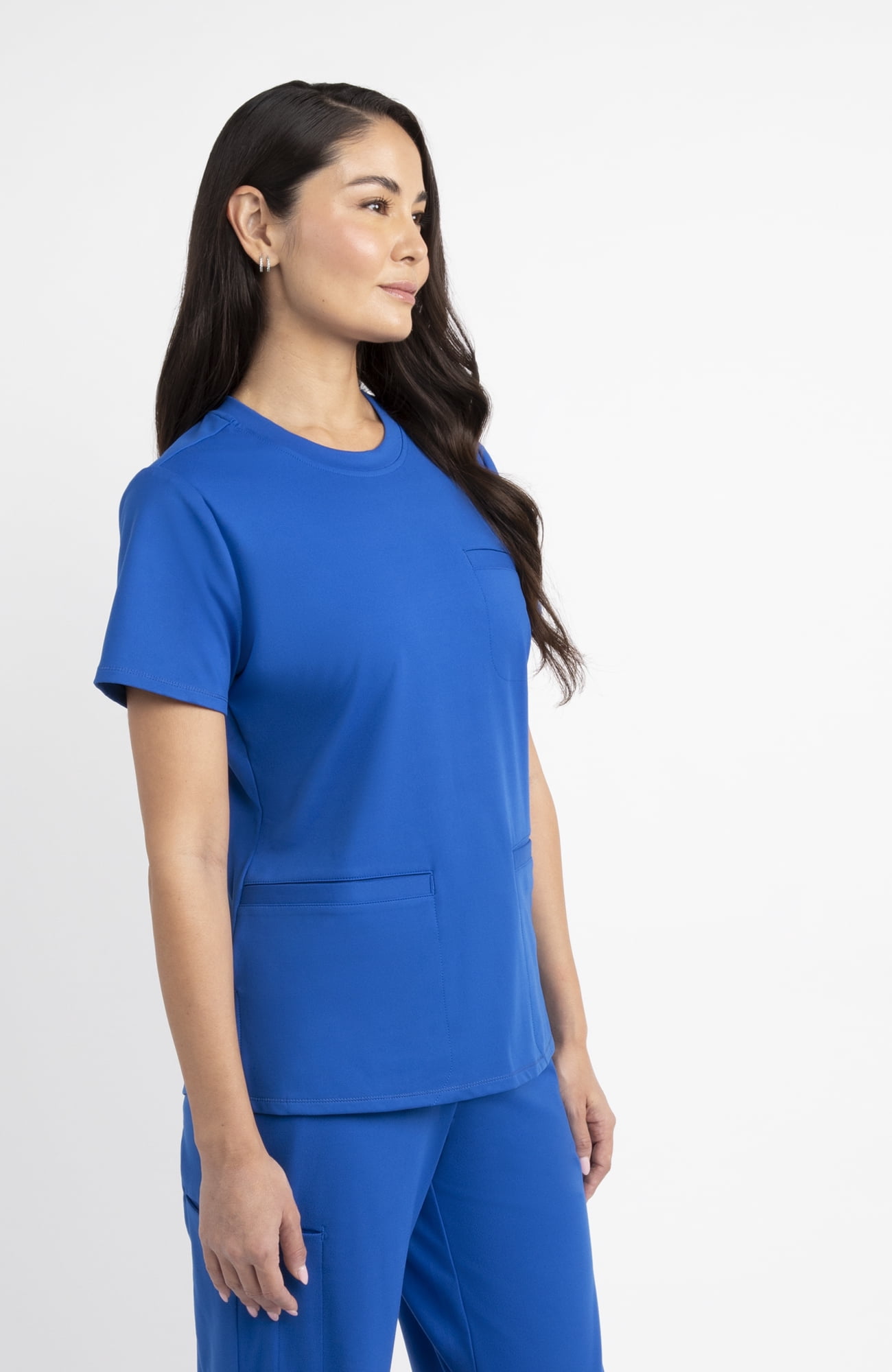 Gildan Women’s Crew Neck Scrub Top, 2-Way Stretch, Sizes XS-2XL