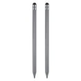thumbnail image 1 of Unique Bargains 2pcs 2 en 1 Stylos à Écran Tactile Stylet Résistif avec des Pointes Capacitives de Résistance, Gris, 1 of 7