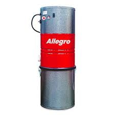 ALLEGRO Powerful Central Vacuum System-628 AW-HEPA Filtration-For up to 3,500 sq. ft Homes-Made in Canada