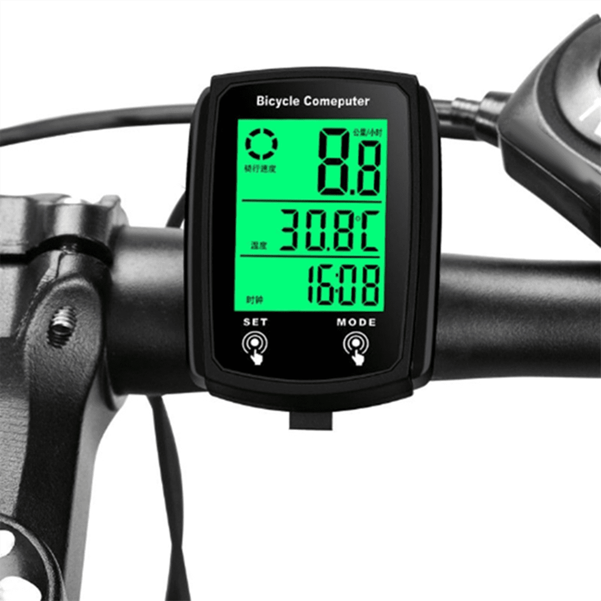 Ordinateur de vélo 19 fonctions IP54 étanche GPS Compteur de vitesse