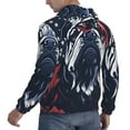 thumbnail image 6 of Pofeuu Bulldog with Forest Flag Print Mens Casual Hooded Collar Drawstring Hoodies Pullover Sweatshirts Casual Long Sleeve Shirts-X-Large, 6 of 7