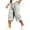Gray, variant on Men's Capris Summer High Waist Pull On Casual Knit Capri Pants Soft Loungewear with Pockets Gray S
