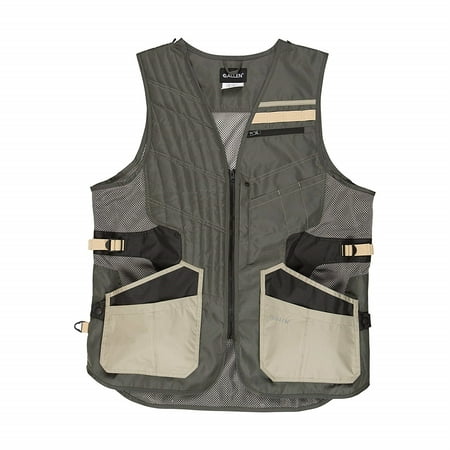 Shot Tech Shooting Vest Medium/Large, Gray by Allen (Best Sporting Clay Shooting Vest)