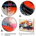 Designart "Pop Art DJ's Turntable Groove III" Fashion Framed Wall Art