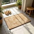 thumbnail image 6 of Zynviq Area Rugs 23.6" X 15.7" Solid Color Throw Rug Linen Washable Khaki Rectangular Small Rug for Living Room, 6 of 6