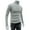 Light Grey, variant on Yirtree Premium Cotton Blend Interlock Turtleneck Men T-Shirt Pullover Sweater Solid Color Stretchy Knitted Shirt for Autumn Winter
