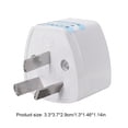 thumbnail image 4 of 2 uds. Enchufe eléctrico 10A 250V Enchufe de cargador triangular Enchufe de viaje AU (AU), 4 of 7