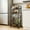 Black, variant on Small Rolling Cart, 5-Tier Utility Cart On Wheels, Slide Out Narrow Storage for Narrow Space On Bedroom Bathroom
