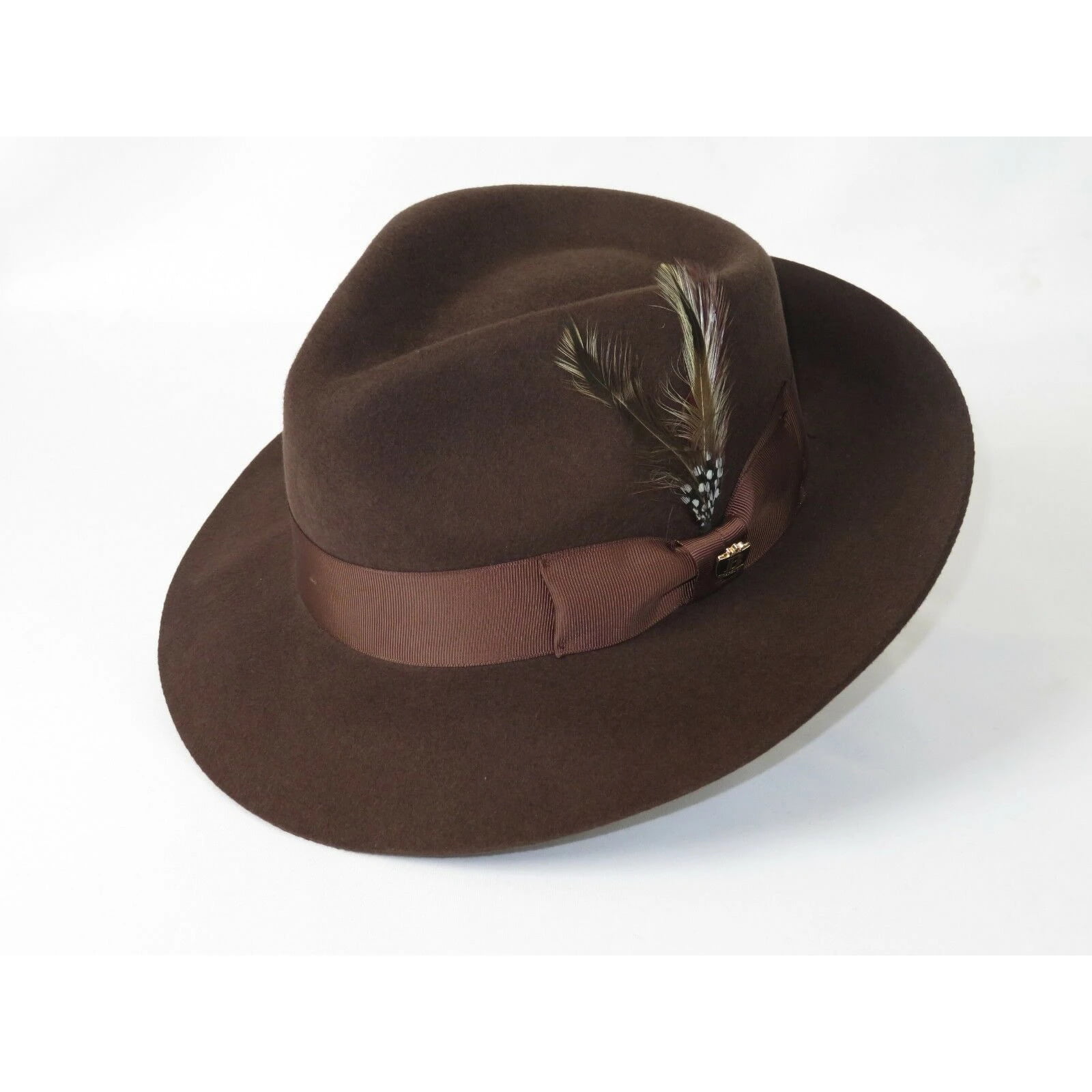 New Bruno Capelo 100% Australian Wool Derby Dress Hat Black,Brown,Burgundy,Navy
