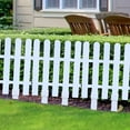 thumbnail image 5 of YOHAVEN PVC Plastic White Decorative Fencing for Garden and Patio, Outdoor Yard Fence, Modular Garden Border, Christmas Outdoor Decorations, Perfect for Landscape Privacy and Holiday Decor, 5 of 7