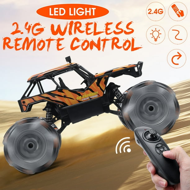 Rc Car 2 4g 4wd High Speed Remote Control Car Rc Stunt Car Rc Truck With Led Light 360 Rotation Left Right Walmart Com Walmart Com