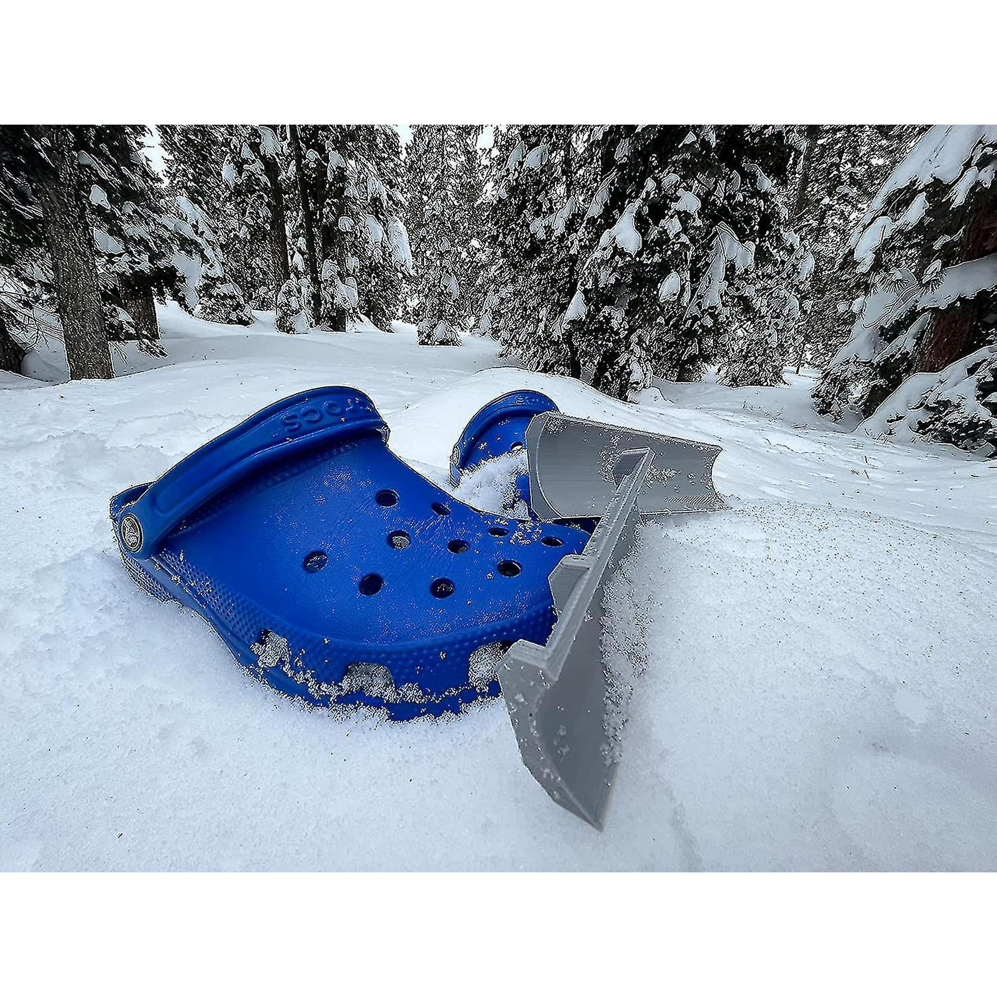 Snow Plow Charm Attachment For Croc Shoe, A Pair Snowplow Croc