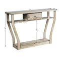 thumbnail image 3 of Costway Modern Sofa Accent Table with Drawer Entryway Hallway Hall Gray, 3 of 11