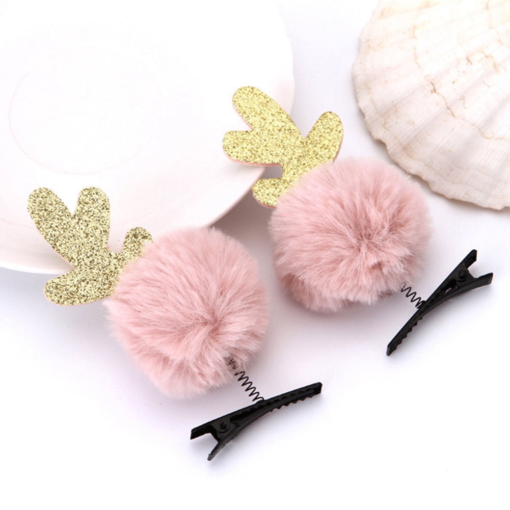 Esaierr Christmas Hair Clips/ Christmas Tree Hairpins Christmas Hat Hair Clips Xmas Accessories Holiday Headdress Set For Girls Women Gifts