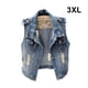 thumbnail image 5 of Sonducket Chaleco vaquero de fiesta para hombre y mujer, para acampar, viajar, senderismo, adultos, chaqueta sin mangas con botones, ropa, regalo Camisetas sin mangas Azul 3XL, 5 of 6