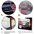 thumbnail image 3 of Designart "City View Serenity through Japan Window" Landscapes Framed Wall Art - Traditional Pink Japan Hallway Framed Wall Art Decor, 3 of 6