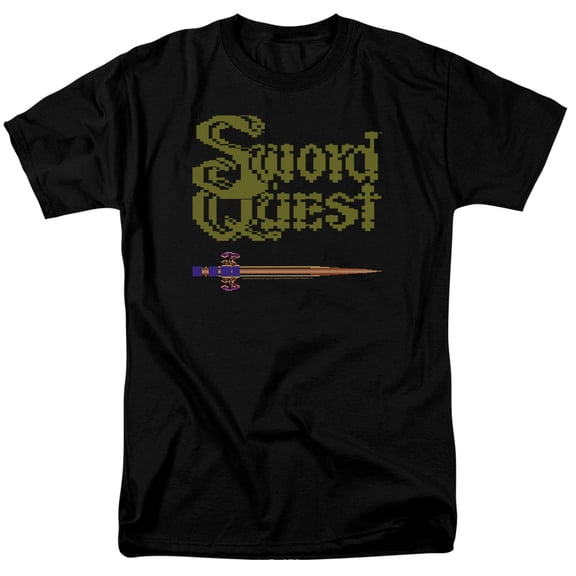 Atari 8 Bit Sword S/S Adult 18/1 T-Shirt Black