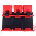 thumbnail image 4 of 3 soportes portátiles multifuncionales ajustables para volante de coche, manos libres, para teléfono móvil (rojo), 4 of 7
