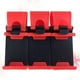 thumbnail image 5 of FELTECHELECTR 3 soportes portátiles multifuncionales ajustables para volante de coche, manos libres, para teléfono móvil (rojo), 5 of 5