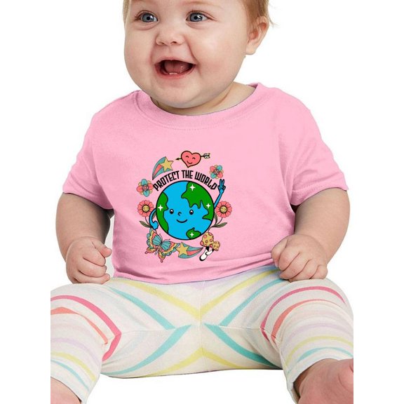 Protect The World Quote T-Shirt Infant -Image by Shutterstock, 18 Months