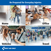 First Aid Only Comprehensive 260-Piece All-Purpose Emergency First Aid Kit for Home and Travel Use