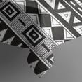 thumbnail image 5 of Black Geometric Triangle Chevron Pattern Square Tablecloth,Waterproof Square Table Cover,Wipeable Spillproof Washable Table Cover for Home Kitchen Party Decor 60"x60"(152x152cm), 5 of 6