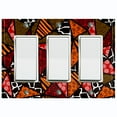 thumbnail image 1 of Metal Light Switch Plate Cover Colorful Safari African Tribal Art Tile Pattern SFR041, 1 of 13