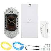 TM Card Safety iButton Cabinet Sauna Locker Room Lock Security(Silver W shaped Induction Lock)