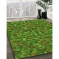 thumbnail image 3 of Ahgly Company Machine Washable Indoor Rectangle Transitional Seaweed Green Area Rugs, 6' x 9', 3 of 7