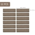 thumbnail image 6 of Pure Era 8" x 30" Plush Carpet Stair Treads Protector Cover Indoor Shaggy Rug Self Adhensive Set of 12,Brown, 6 of 9