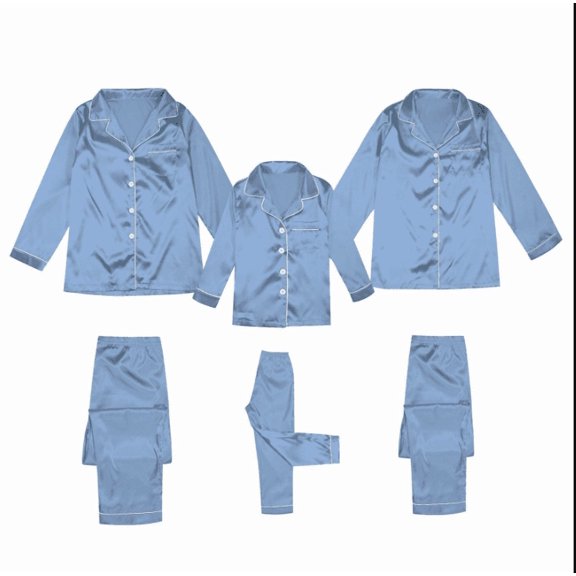 SUXIAN Christmas Pajamas Mens Satin Silk Button Down Sets Solid Two Piece Sleepwear Loungewear Long Sleeve Nightwear Pajamas