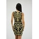 thumbnail image 3 of Vestido Juvenil Roman Fashion K007 Beige Negro, 3 of 6
