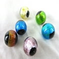 thumbnail image 3 of Big Game Toys~6 Constellation 16mm Handmade Art Glass Red Green Blue Black Yellow Marbles Foil, 3 of 4