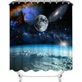 thumbnail image 2 of Galaxy Shower Curtain Universe Bathroom Curtain Magical Fantasy Outer Space Starry Space Print for Boys Bathroom Decor Waterproof Fabric 72 x72inch, 2 of 6