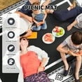 thumbnail image 3 of SIXHOME 5x8 Feet Waterproof Outdoor Rug - Reversible Black & White Plastic Patio Mat, Non-Slip Durable Moroccan Geometric Design for Camping, RV, Balcony, Porch, Picnic, 3 of 7